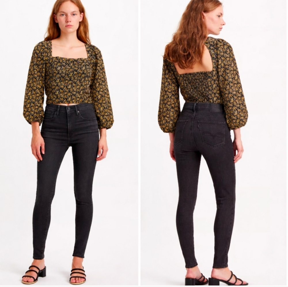 Levi's Mile High Supper Skinny Jeans Black